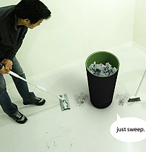 Next Gen Trash Bin: Sucks Up What’s On The Floor