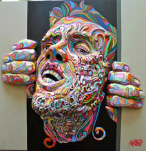 Relief Paintings Turn Flat Art Into Realistic Color Explosions