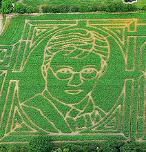 Harry Potter Fan Creates Insane Portrait In Corn Field Harry Potter Fan Creates Insane Portrait In Corn Field