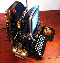 Steampunk Mac Uses A 140 Year Old Typewriter Steampunk Mac Uses A 140 Year Old Typewriter