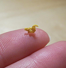 World’s Smallest Origami: A Rather Tiny Art Installation