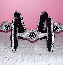 Crocheted Star Wars Tie Fighters: A Softer Edge To The Dark Side Crocheted Star Wars Tie Fighters: A Softer Edge To The Dark Side