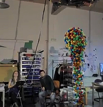 Zero Gravity Office: A Huge Magnet & Some Balls
