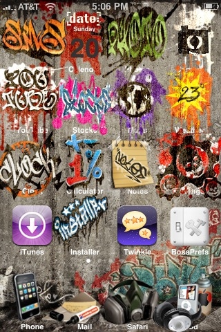 iPhone Graffiti Theme - 1