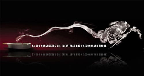 creative anti smoking ad. Bold Anti-Smoking ads