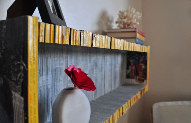 Recycled Magazine Shelf - Home Decor Inspiration