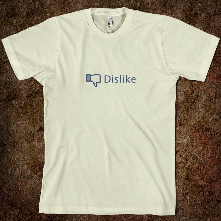 Facebook Dislike Button T-Shirt