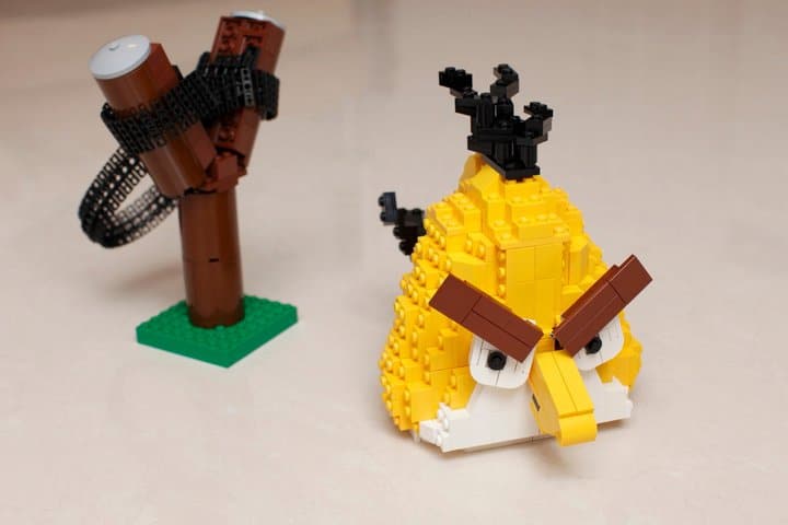 Yellow Angry Bird Lego Build