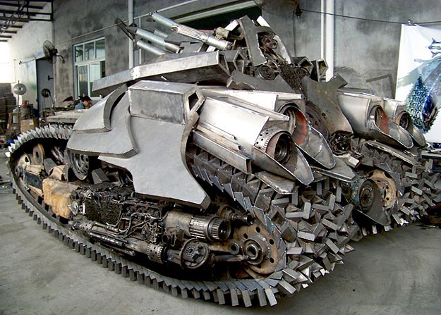 Transformers Inspired Megatron Tank Design