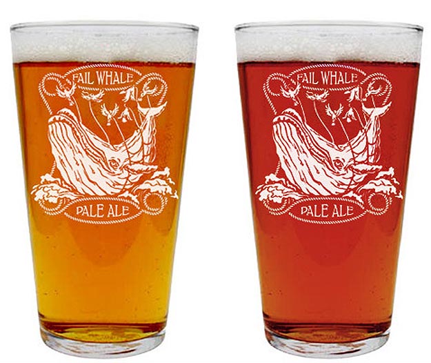 Twitter Inspired Pale Ale Glasses 