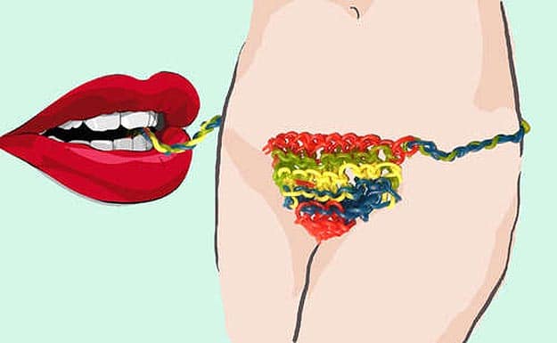 Knitted Edible Underwear Lips Cartoon How To Make Edible Panties