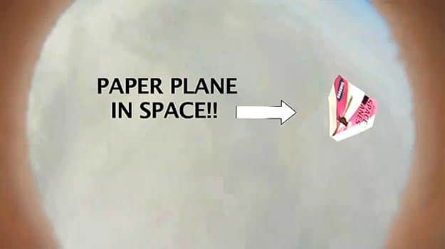 Paper Airplanes Fall From Space