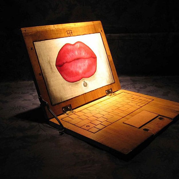 Artistic Inspiration Laptops Created From Wood Scraps Bit Rebels