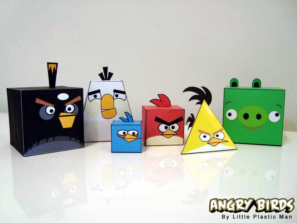 Angry Birds Papercraft Figurine Design