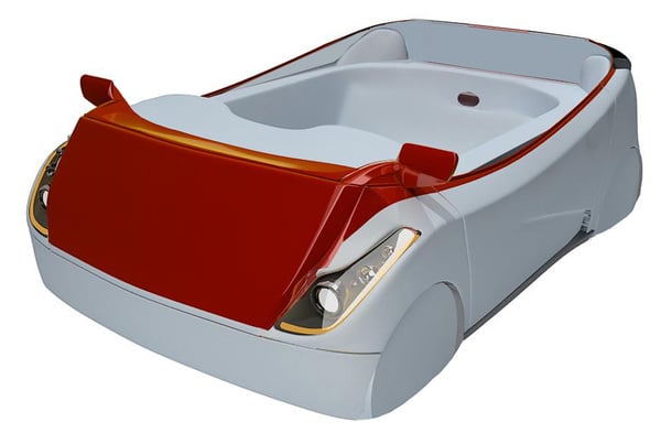 Car Bathtub Industrial Concept Design