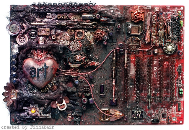 Pimped Out Computer Motherboard Art