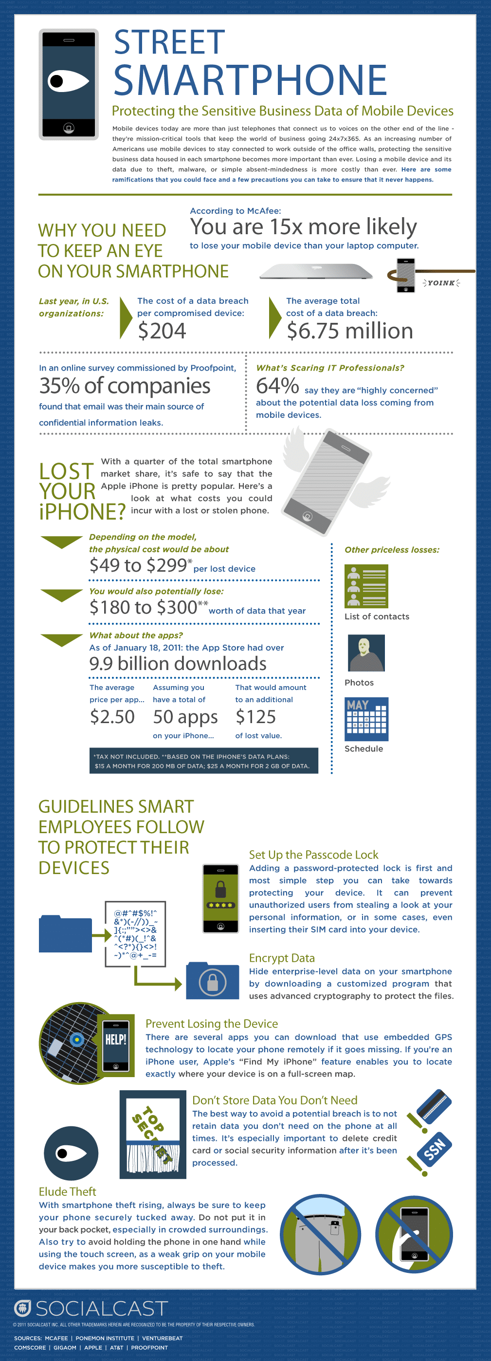 Street Smartphone Mobile Theft Infographic