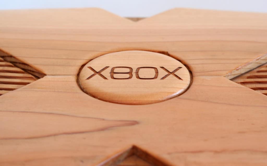 Wooden XBox Console Sculpture Design
