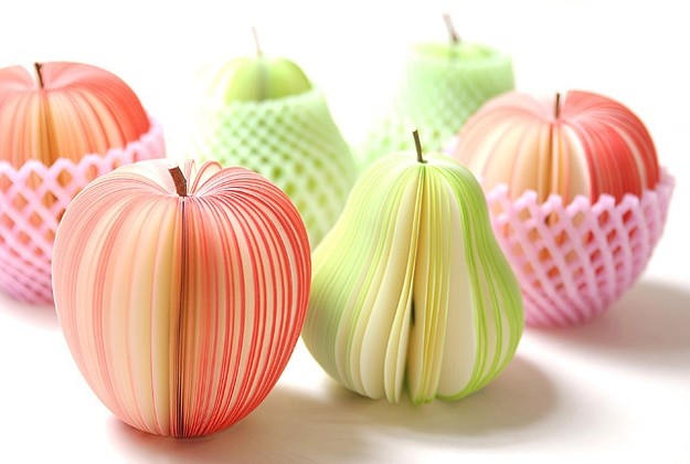 Fruit Shaped Post It Notes