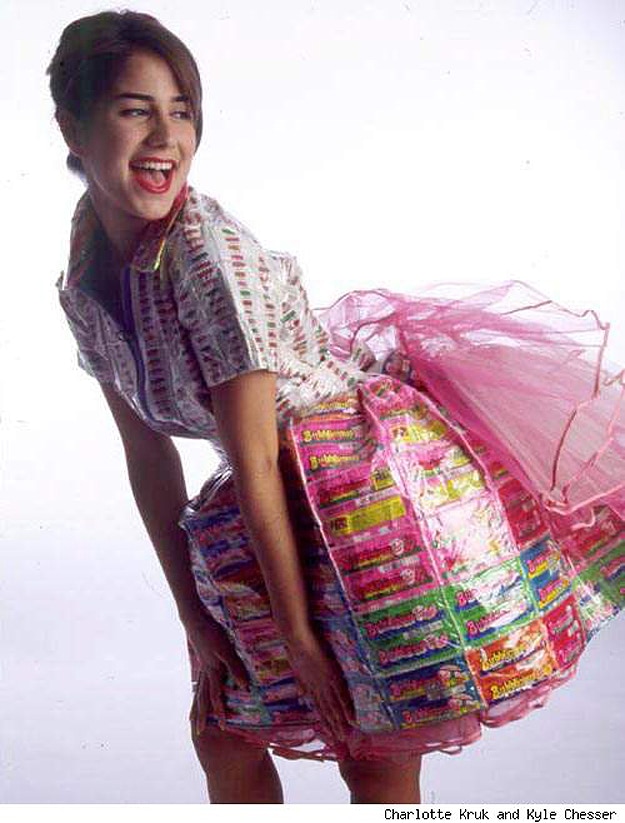 Bubblicious Wrapper Designed Dress