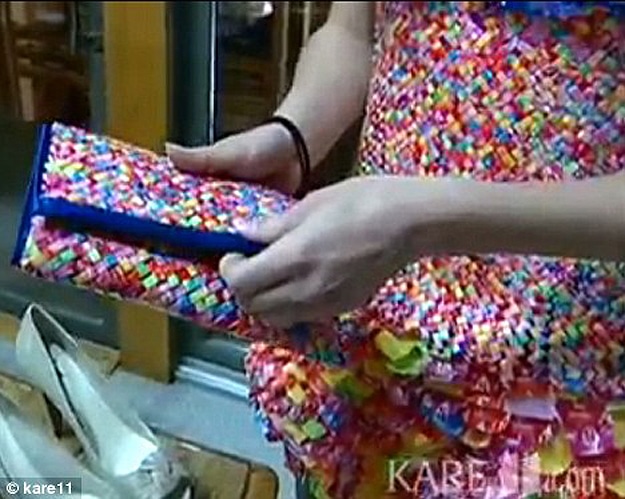 Prom Dress With Candy Wrappers