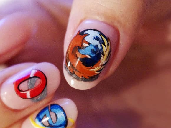 Browser Inspired Nail Art