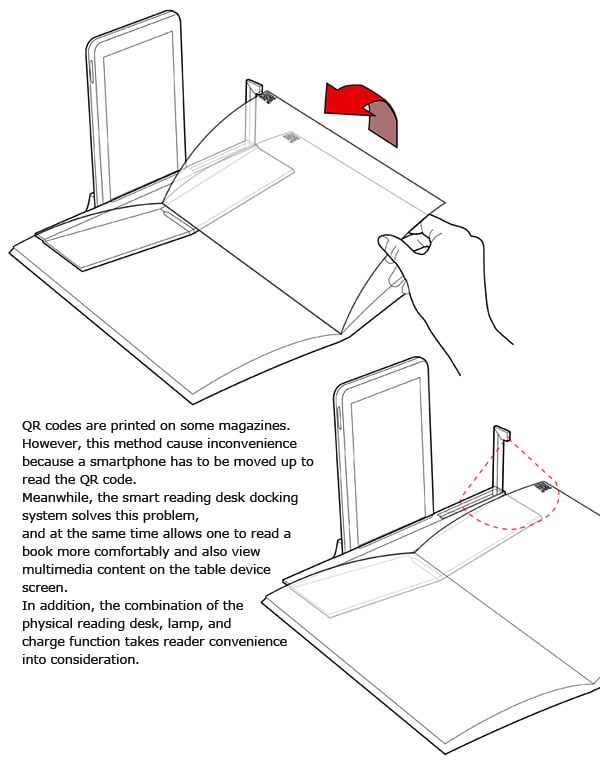 Smart Bookrest Docking System Concept