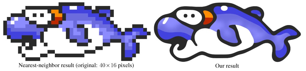 Depixelizing 8-Bit Game Artwork Algorithm