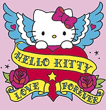 Funky Hello Kitty Body Paint Art