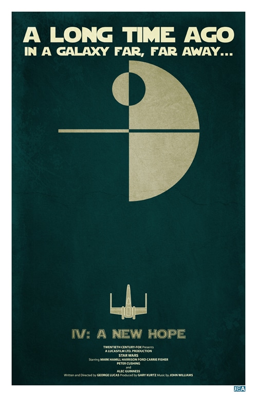 Minimalistic Star Wars Poster Design