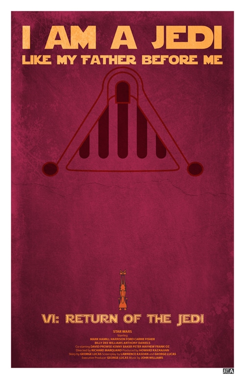 Minimalistic Star Wars Poster Design