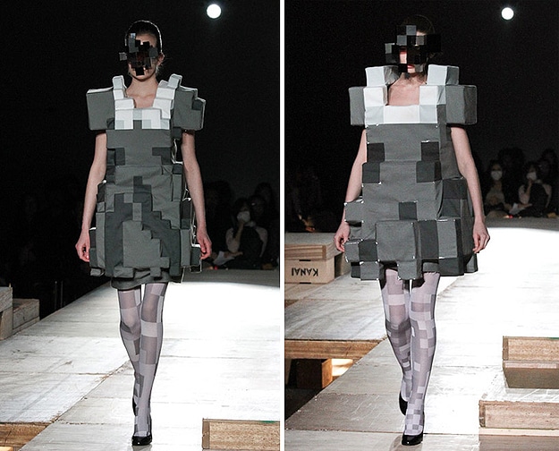 Pixelated Japanese Fashion Show