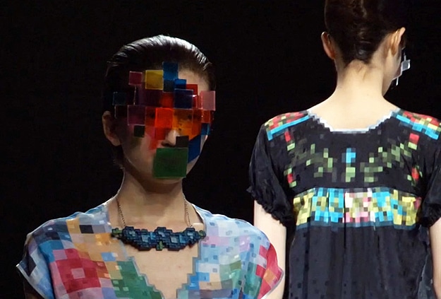 Pixelated Japanese Fashion Show