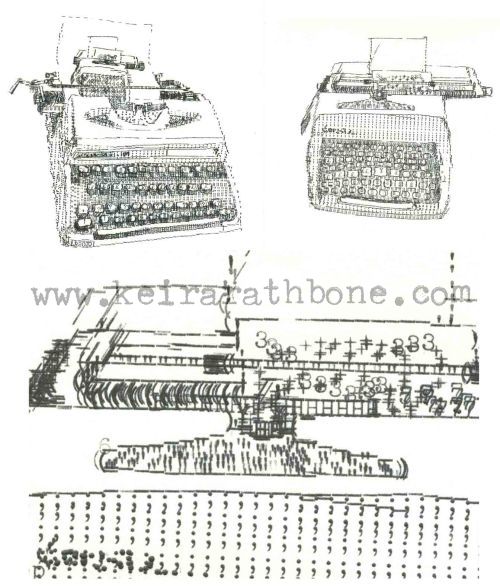 Typewriter ASCII Art Design Concept