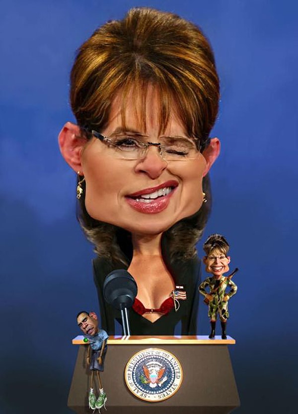 Palin Caricature By Rodney Pike