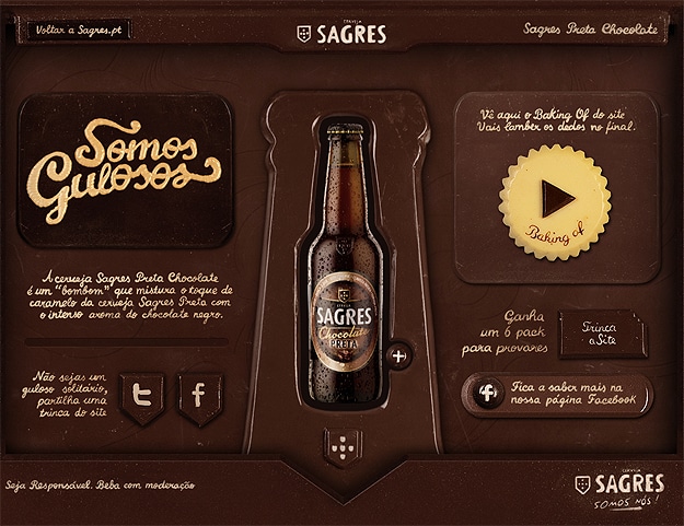 Sagres Chocolate Beer Site