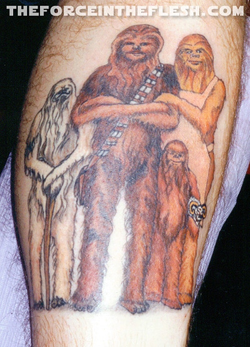 Chewbacca Family Star Wars Tattoo