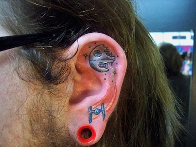 Star Wars Ear Tattoo