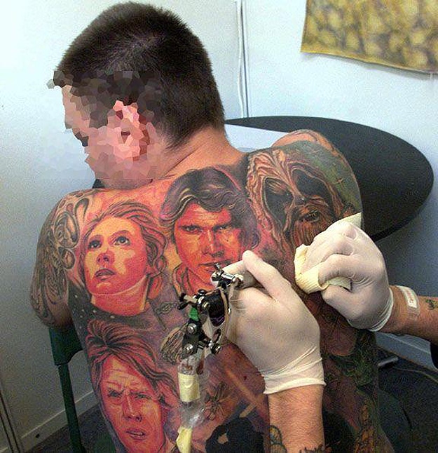 Luke Skywalker Back Tattoo