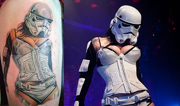 Star Wars Geeky Tattoos Girl Stormtrooper Burlesque Tattoo