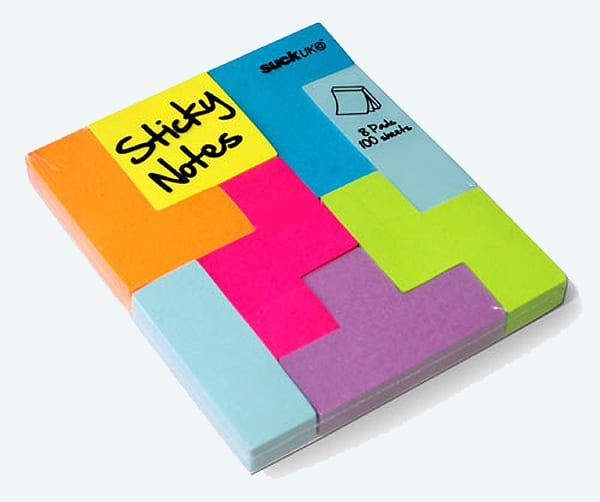 Tetris Inspired Post It Notes