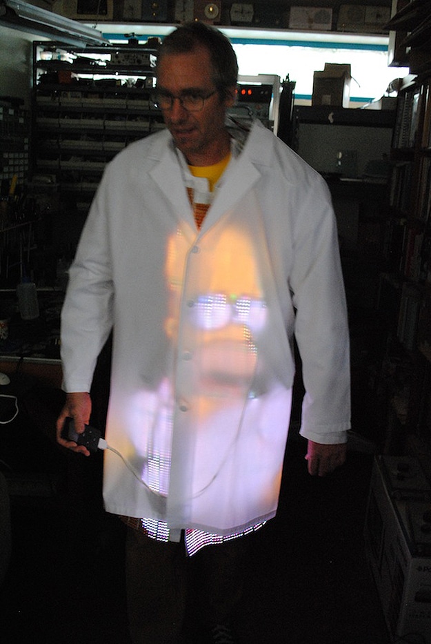 Wearable LED TV Lab Coat