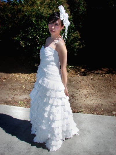 Toilet Paper Wedding Dress Design