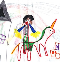 Illustration: Unicorns On Computer Paper