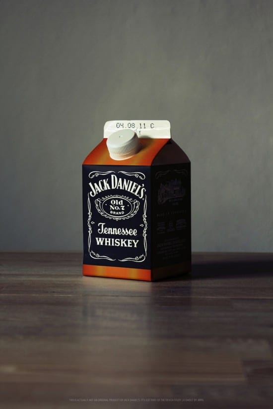 Alcohol Milk Carton Packaging Design