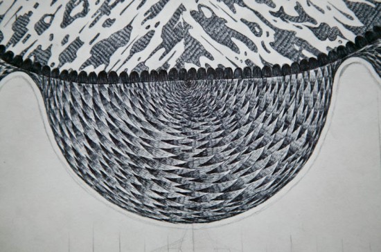 Biro Pencil Illustration Carpet Design