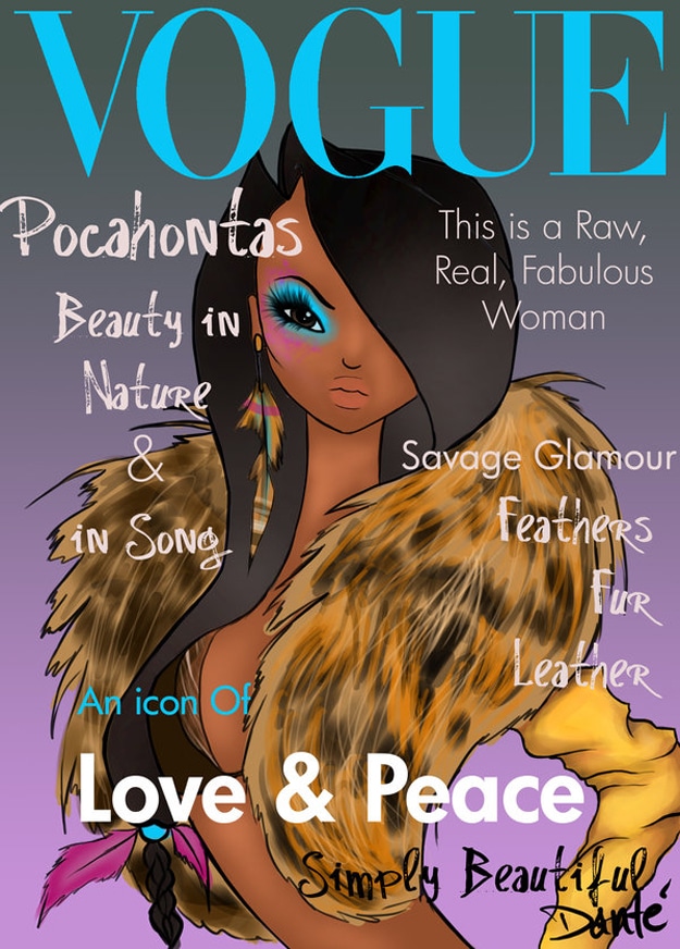 Pocahontas As A Supermodel