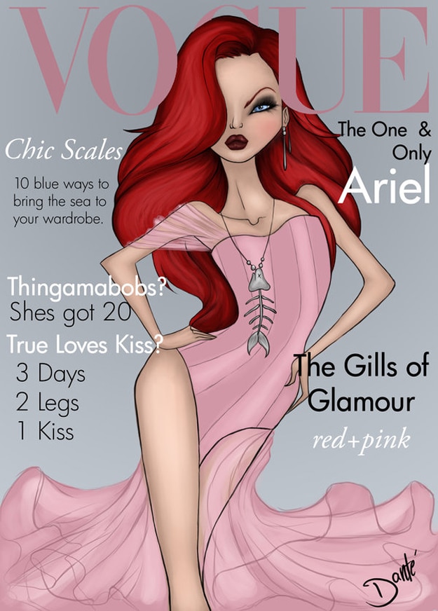 Ariel Cartoon As Supermodel