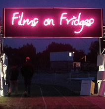 An Outdoor Cinema Created From Abandoned Refrigerators An Outdoor Cinema Created From Abandoned Refrigerators