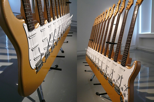 Fused Guitar Sculpture Artwork Design